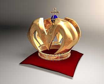 Modern Crown Hat 3d model