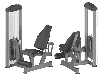 Seated Strength Training Fitness Equipment With Adjustable Seats And Weight Stacks For Gym Workouts 3d model