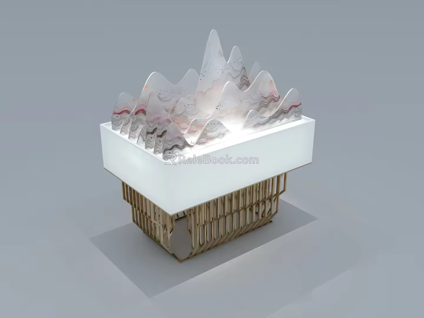 Modern display table view 3d model