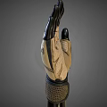 Fingerless Utility Glove With Breathable Mesh And Adjustable Wrist Strap