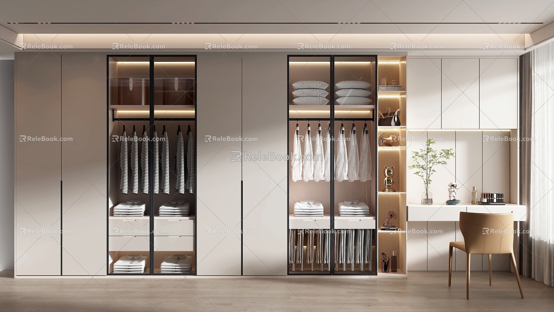 Modern wardrobe 3d model