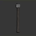 Industrial Grade Construction Hammer With Metal Head And Wooden Handle