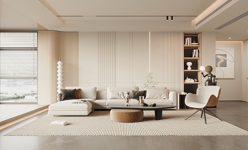 modern living room 3d model