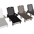 Outdoor Lounge Chair Wooden Design Adjustable Backrest Armrests Multiple Colors For Patio Use