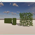 Outdoor Living Plant Wall Designs With Trimmed Greenery And Natural Foliage Against Blue Sky