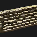 Stone Steps Retro Steps Country Steps Stairs 3d model