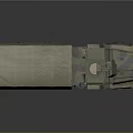 Camouflage Painted Military Truck With Canvas Covered Cargo Area Mounted Weapon And Six Wheel Design