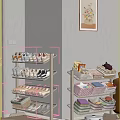 Multi-tiered Modern Shoe Rack With Organized Shoes For Home Hallway Storage