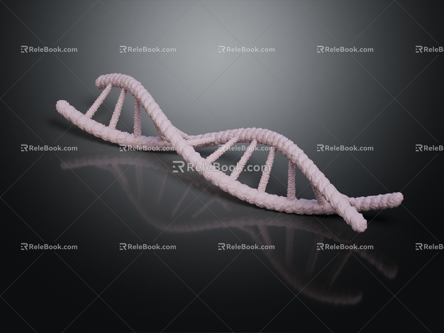 Modern DNA Helix Science 3d model