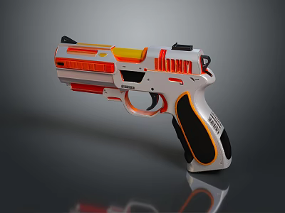 pistol semi-automatic pistol automatic pistol modern weapon hot weapon hot weapon gun military 3d model