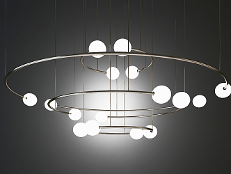 Modern chandelier 3d model