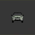 Light Green SUV With Modern Design Black Roof And Stylish Black Wheels
