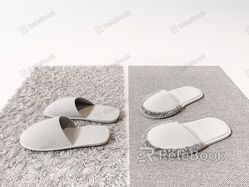 Modern Slippers Hotel Slippers Cloth Slippers Woolen Carpet model