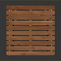 Sturdy Wooden Folding Table Featuring X Frame Design And Portable Structure