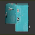 Vintage Turquoise Blizzard Computer Device Featuring Retro Design And Classic Appeal