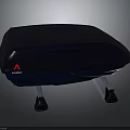 Thule Dark Blue Car Roof Box With Secure Mounting Brackets For Vehicles