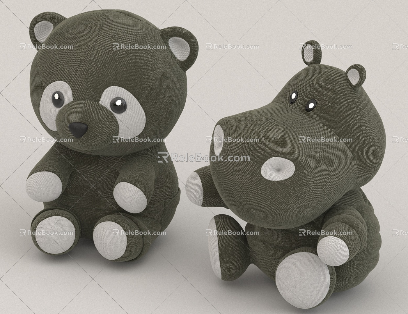 Plush toy pillow 3d model