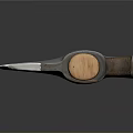 High Quality Axe Tool With Metal Head And Wooden Handle Design 3d model