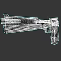 Black Tactical Weapon With Futuristic Mechanical Structure And Grip Details
