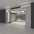 Modern Clothing Store Interior With Display Racks Lighting And Cashier Counter