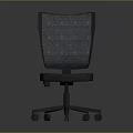 Ergonomic Office Chair With Mesh Backrest Padded Seat And Wheeled Base