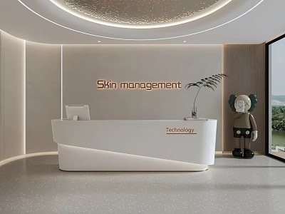 Modern Beauty SPA Shop Front Desk Beauty Shop Front Desk