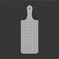 White Plastic Kitchen Equipment With Grid Pattern And Hanging Handle