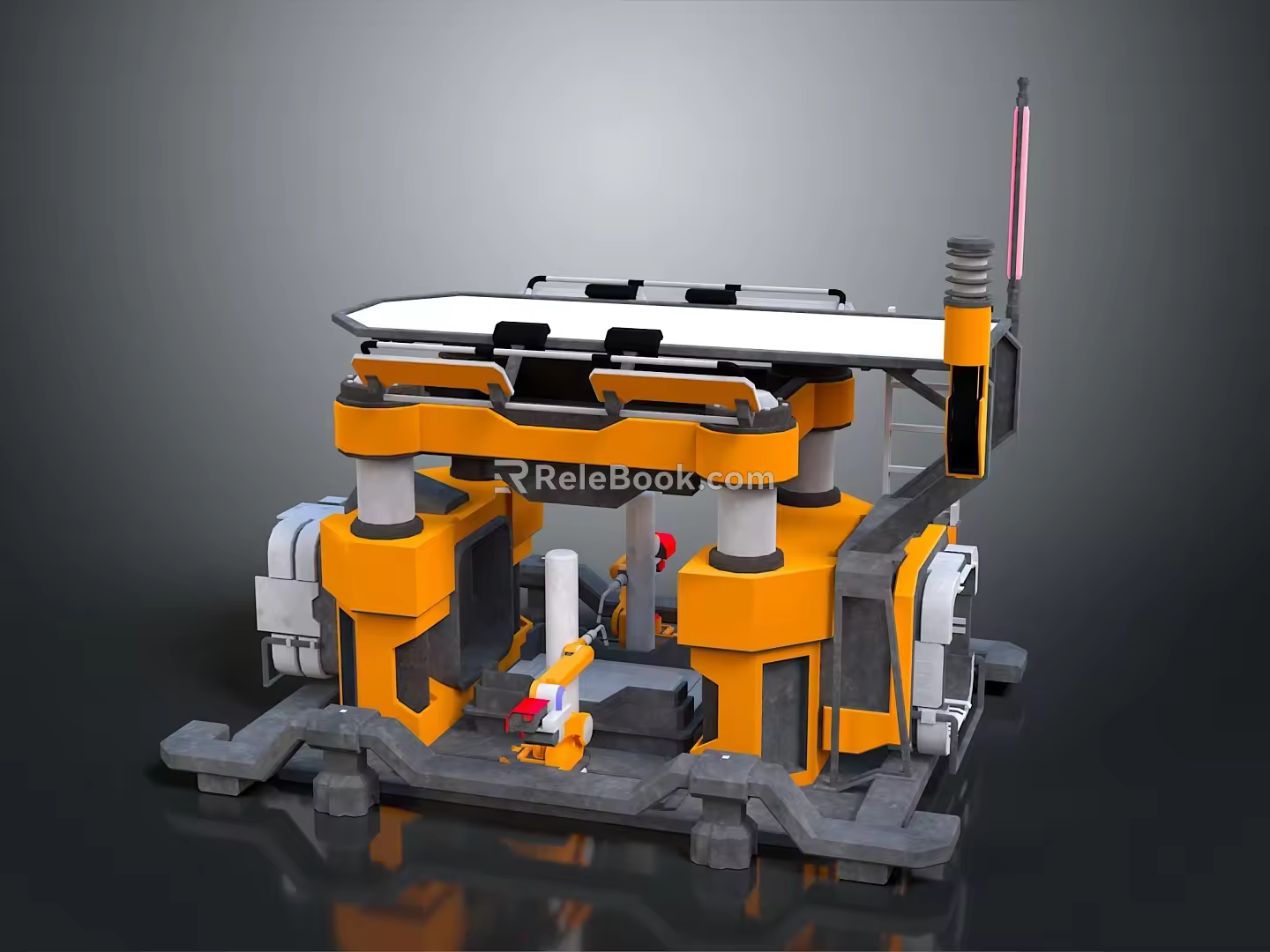 Lathe Machine Tool Lathe Machining Turning 3d model