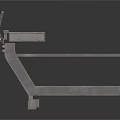 Industrial Steel Conveyor Platform With Guardrail And Support Frame Structure