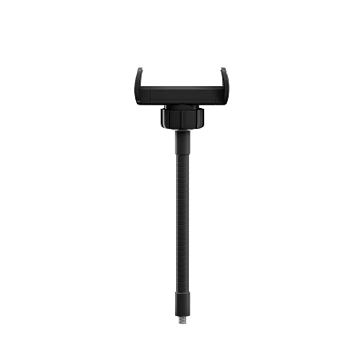 Black Adjustable Phone Holder With Clamp Design And Extendable Pole 3d model