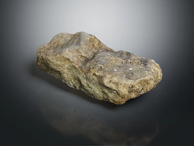 Natural Stone Material Featuring Rough Surface And Irregular Shape For Decorative Use 3d model