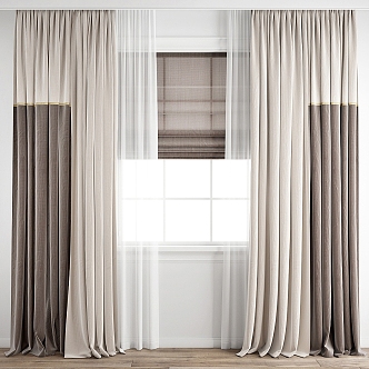 Fabric Curtain 3d model