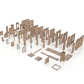 Wooden Furniture Components Including Frames Panels And Unassembled Parts