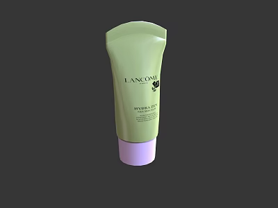 Elegant Lancôme TRESOR ROSE Cosmetic Product With Green Tube And Purple Base 3d model