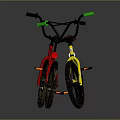 Colorful Children's BMX Bikes Red And Yellow For Outdoor Riding Fun