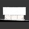 Wooden Log House With Snow Covered Roof And Stone Base On Snowy Ground
