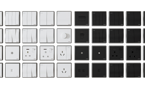 Modern Switch Panel 3d model