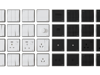 Modern Switch Panel 3d model