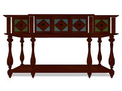 American Side Cabinet 3d model