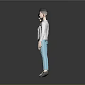 Game and Movie Characters 3D Models of Two Medical Professionals in Blue and White Outfits