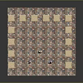 Classical Historical Scene With Greek Columns Mosaic Floor And People In Ancient Costumes