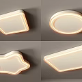 Modern Ceiling Lights With Square Round Star And Polygonal Shapes For Interior Design 3d model