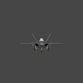 Advanced Military Weapon F 22 Fighter Jet With HH 782 Marking And Stealth Technology