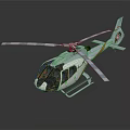 Helicopter With Modern Design 3D Rendered Sleek Body And Rotor Blades On Dark Reflective Background