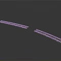 Model Railroad Tracks With Straight And Curved Sections On White Background