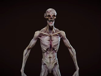 Zombie Monster Character Mutant Creature Walking Dead Zombie Game Character 3d model