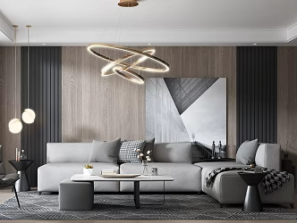 Modern Sofa Coffee Table Combination Sofa 3d model
