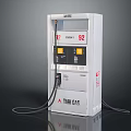 Public Facility Gas Pump with TARI GAS Brand 92 Octane Fuel Dual Nozzles and Hoses