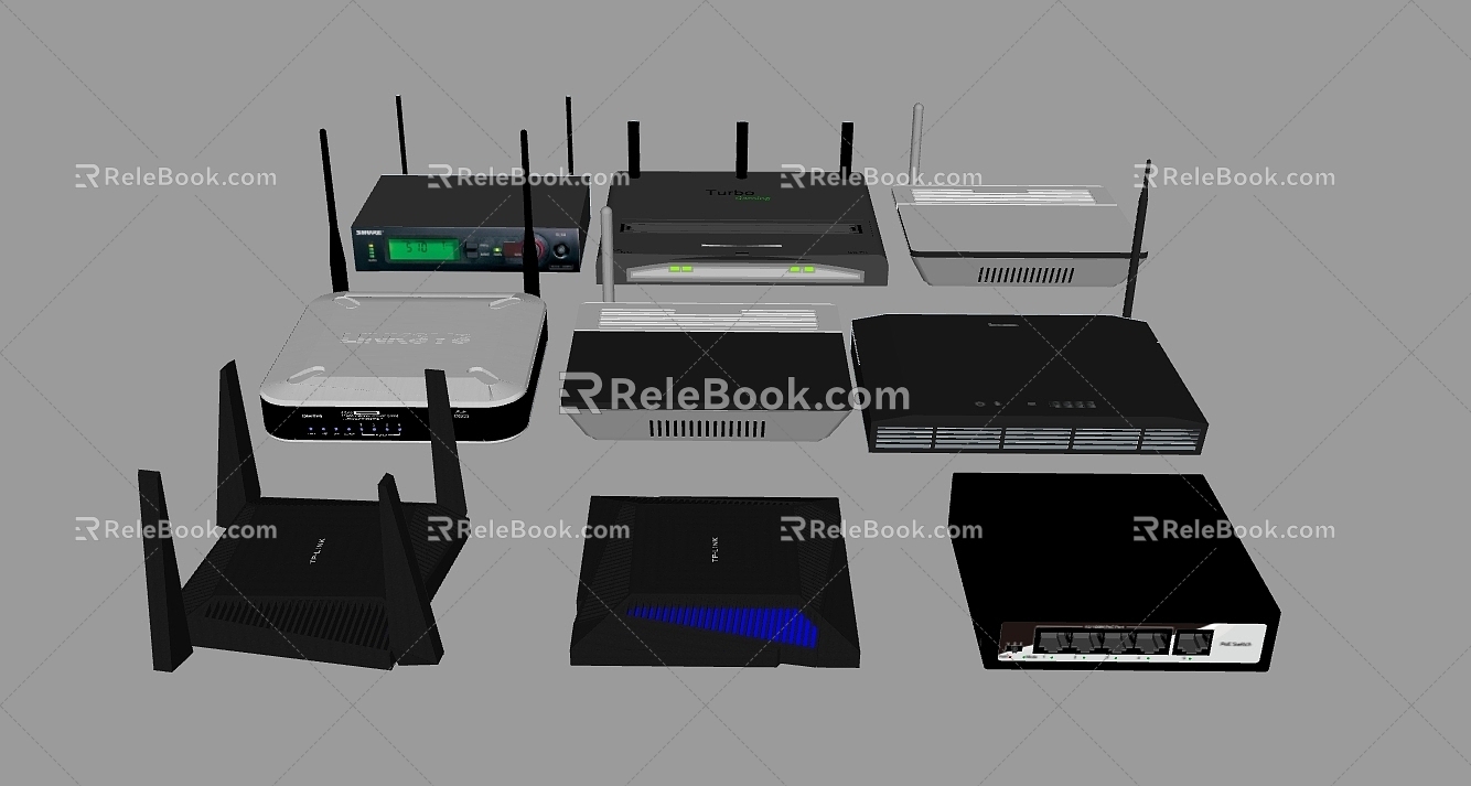 Network router WIFI 3d model