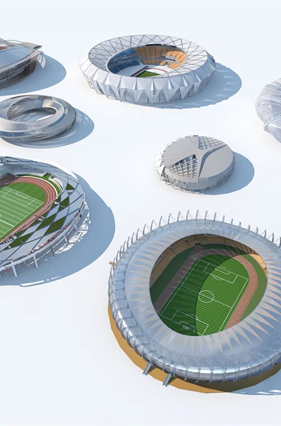 Gymnasium Building 3d model